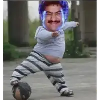 Jr NTR Football Troll WhatsApp sticker